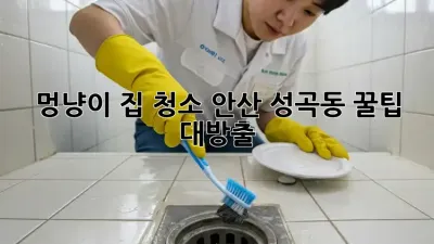 멍냥이 집 청소🧹🐾 안산 성곡동 꿀팁 대방출!