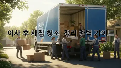 이사 후, 새집 청소 & 정리 완벽 가이드! ✨